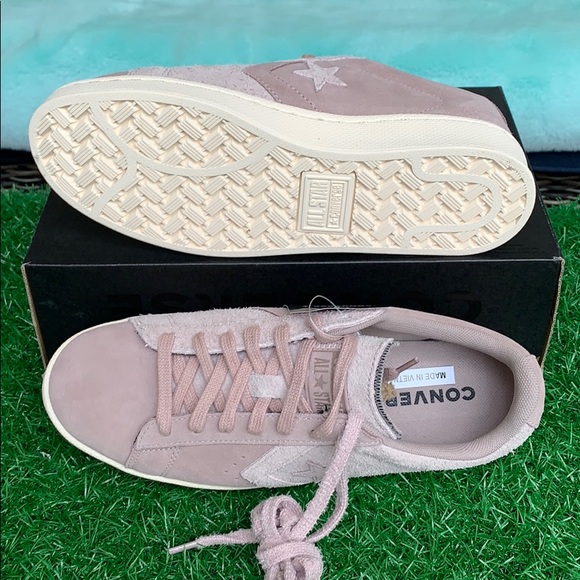 CONVERSE PRO LEATHER OX SHADOW GREY/GUM DARK HON W - Picture 4 of 16